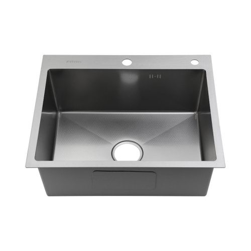Кухонная мойка Fmark FSC7550L 75х50 цвет серый поверхность матовая - фото 2