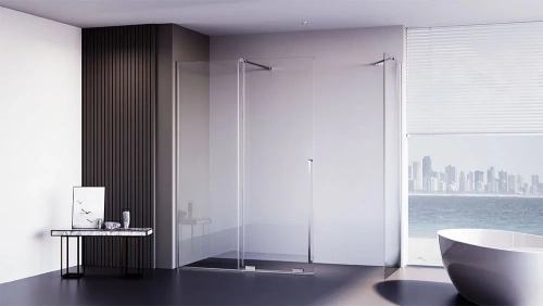 Душевой уголок Veconi Premium Trento PTC50-SP-15090-CH-01-C4 150х90 стекло прозрачное профиль хром без поддона - фото 3