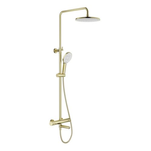 Душевая стойка Splenka S223.26.03 настенная цвет золото с термостатом - фото 2