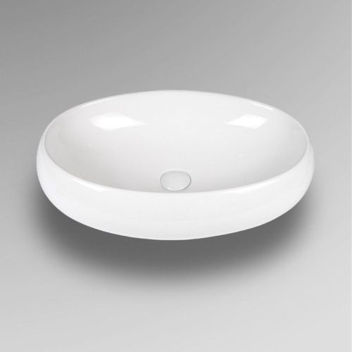 Раковина из сантехнического фарфора Bond Oval S58-600 60х40 накладная цвет белый без отверстий под смеситель - фото 2