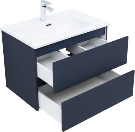 Тумба под раковину Aquanet Вега 2.0 00337948 70х50 подвесная цвет синий