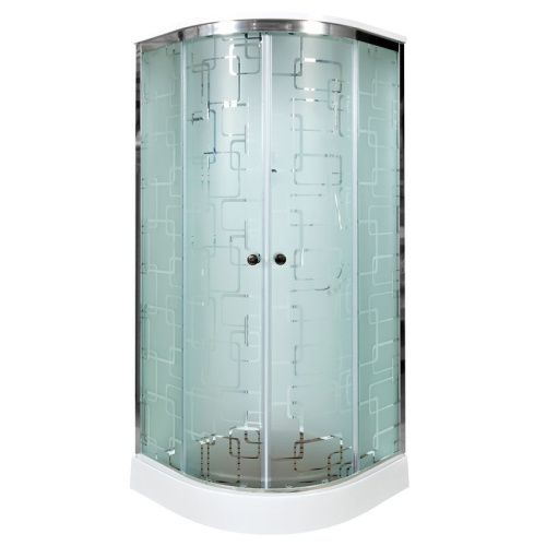 Душевая кабина AvaCan EM1590EL 90х90 четверть круга с крышей ориентация универсальная - фото 2