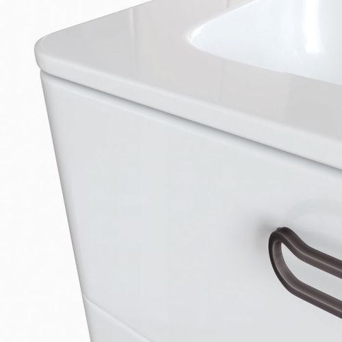 Тумба с раковиной Iddis Brick BRI60WFi95K 60х50 напольная цвет белый - фото 5