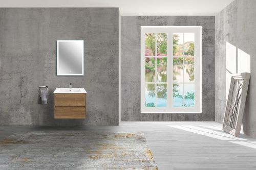 Тумба под раковину Vincea Gio VMC-2G600TO 60х50 подвесная цвет коричневый - фото 2