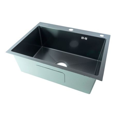 Кухонная мойка Fmark FSC6045Q 60х45 цвет графит поверхность матовая