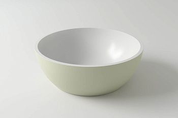 Раковина из искусственного камня Holbi MOON 1.02.001.11.2 40х40 накладная цвет белый