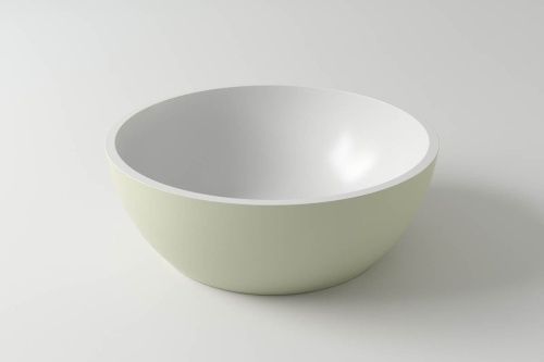 Раковина из искусственного камня Holbi MOON 1.02.001.11.2 40х40 накладная цвет белый