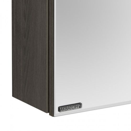 Зеркало-шкаф Aquaton Стоун 1A231502SXC80 60х80 подвесной цвет коричневый - фото 3