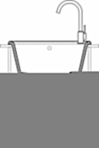 Кухонная мойка Granfest Unique U-500 терракот 50х50 цвет коричневый поверхность матовая - фото 4