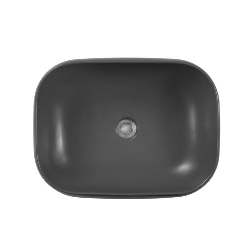 Раковина из сантехнического фарфора Aquatek AQ5526-MG 60х40 накладная цвет серый без отверстий под смеситель - фото 4