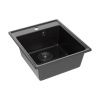 Кухонная мойка Maretti Kitchen 425 KT425-BL 43х49 цвет черный поверхность матовая