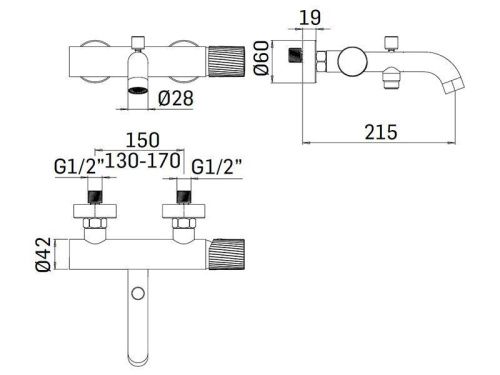 Смеситель для душа Mamoli Tuttodunpezzo 171000000021 настенный хром - фото 3