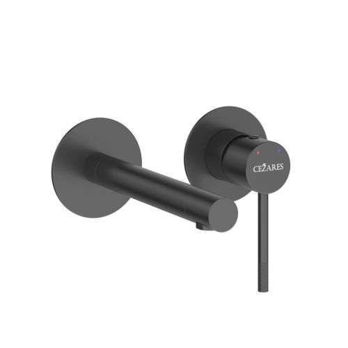Смеситель для раковины Cezares RELAX RELAX-BLI2-2-NOP-W0 встраиваемый в стену черный - фото 2