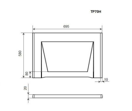 Торцевая панель Timo TP70H