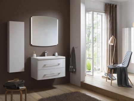 Тумба под раковину Aqwella Y NER0108 80х50 подвесная цвет белый