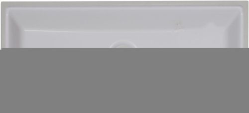 Раковина из искусственного камня Aquanet Орлеан 00179392 100х50 полувстраиваемая цвет белый 1 отверстие под смеситель - фото 4