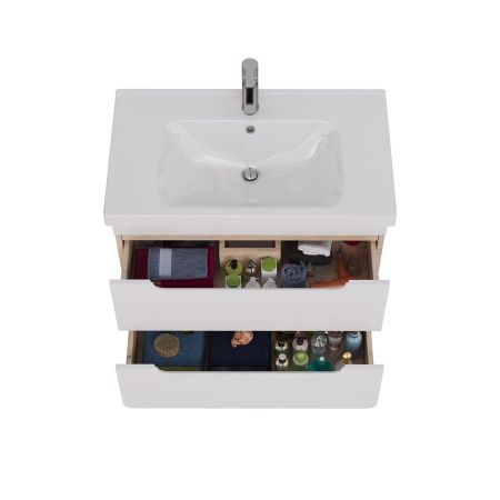 Тумба под раковину LeMark Olivia LM08OL80T 80х40 подвесная цвет белый