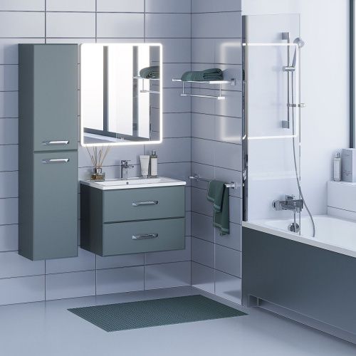 Тумба с раковиной Uperwood Foster 291020540 70х50 цвет серый - фото 2