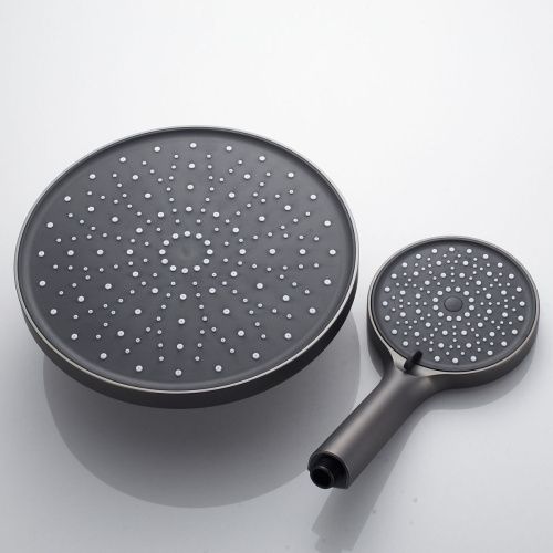 Душевая стойка Shevanik S4726T настенная цвет оружейная сталь - фото 5