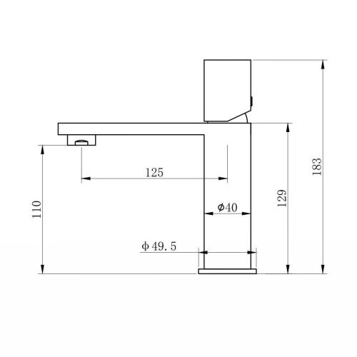 Смеситель Wonzon & Woghand WW-101-BG на раковину золото - фото 5