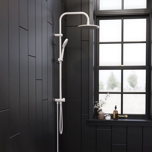 Душевая стойка Damixa Jupiter 977000200 настенная цвет белый - фото 3