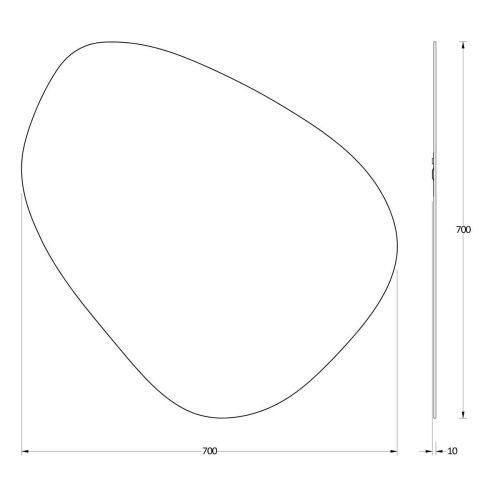 Зеркало Evoform Primary BY 0115 70х70 подвесное - фото 2