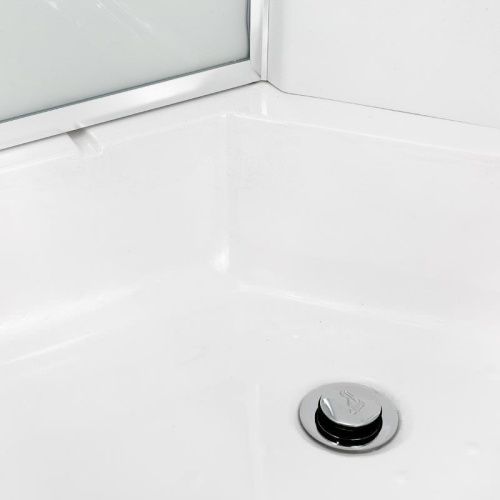 Душевая кабина AvaCan EM2710N 100х100 четверть круга без крыши ориентация универсальная - фото 4