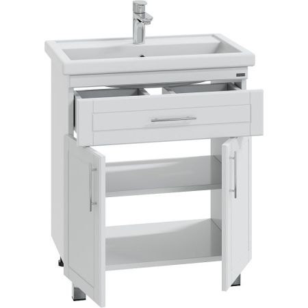 Тумба под раковину СанТа Дублин 223004 70х40 напольная цвет белый