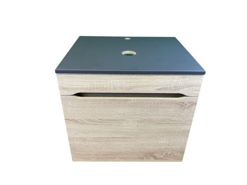 Тумба с раковиной Sintesi STL.W7017_SIN-LVB-APP-407 60х60 подвесная цвет бежевый - фото 5