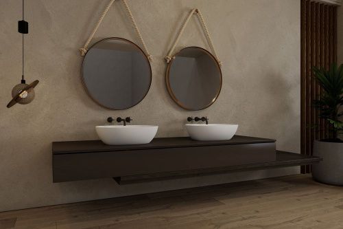 Раковина из искусственного камня Abber Stein AS2636 60х40 накладная цвет белый без отверстий под смеситель - фото 2