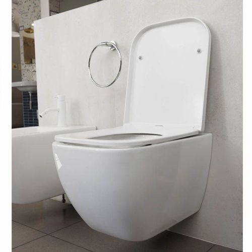 Чаша унитаза подвесная Hatria BIANCA Y1X401*** цвет белый без сиденья смыв торнадо - фото 2