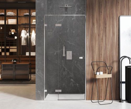 Душевая дверь New Trendy AVEXA EXK-1443 90х200 стекло прозрачное профиль хром - фото 2