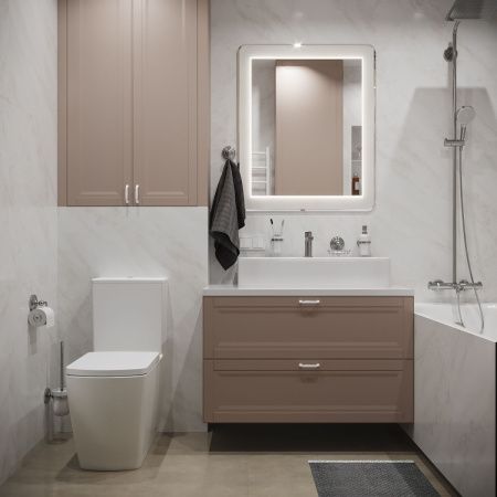 Унитаз-компакт напольный с бачком Lavinia Boho Aveo 3306010R белый глянцевый с сиденьем микролифт безободковый каскадный смыв