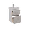 Тумба под раковину LeMark Combi LM03C50T-Beton 50х30 напольная цвет серый/белый