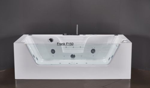 Ванна акриловая гидромассажная Frank 20109911 180х85 пристенная прямоугольная с каркасом - фото 2