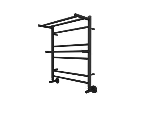 Полотенцесушитель водяной Aquatek Альфа AQ RRP0760BL 50х60 черный