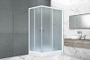 Душевой уголок Royal Bath HP RB8120HP-C-R 120х80 стекло матовое профиль белый с поддоном
