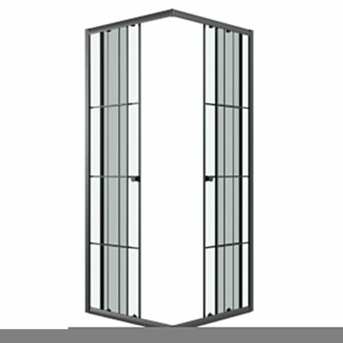 Душевой уголок Niagara Eco NG-1008-14QKL 80х80 стекло прозрачное профиль черный без поддона - фото 2