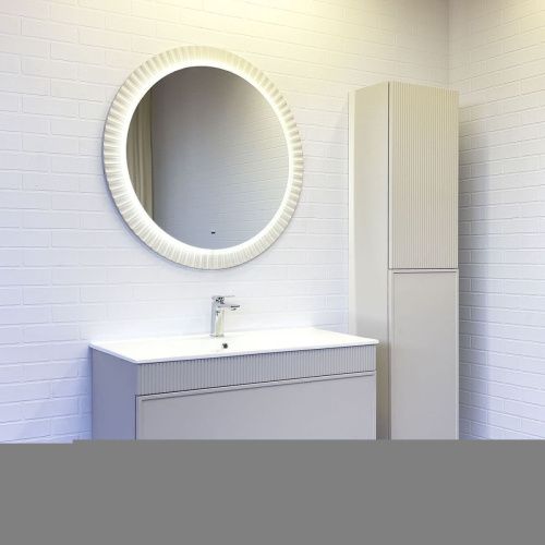 Тумба с раковиной Comforty 00-00017880CF 100х50 подвесная цвет серый - фото 4