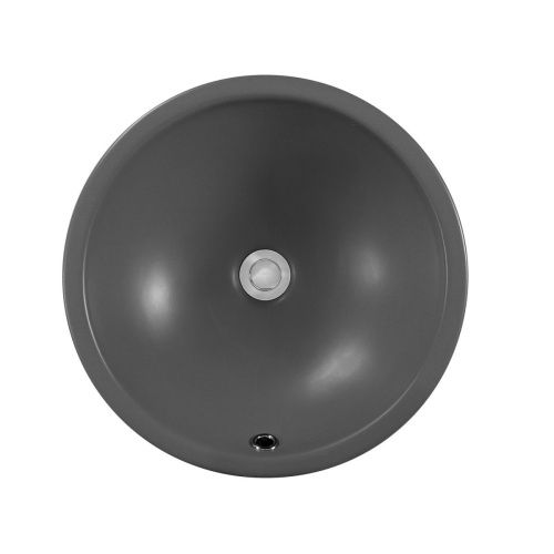 Раковина из сантехнического фарфора Aquatek AQ5354-MG 40х40 накладная цвет серый без отверстий под смеситель - фото 2