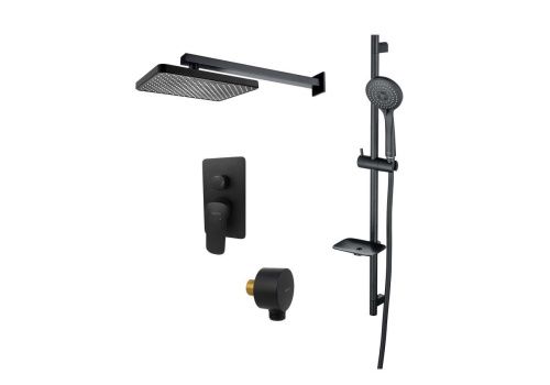 Душевая система Aquatek ВЕГА AQ1074MB встраиваемая в стену цвет черный