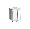 Тумба под раковину Corozo Сириус SD-00001645 40х40 напольная цвет белый