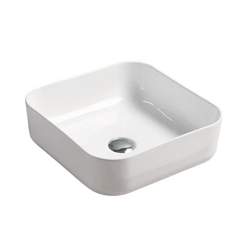 Раковина из сантехнического фарфора Melana 78110-805 40х40 накладная цвет белый без отверстий под смеситель - фото 5