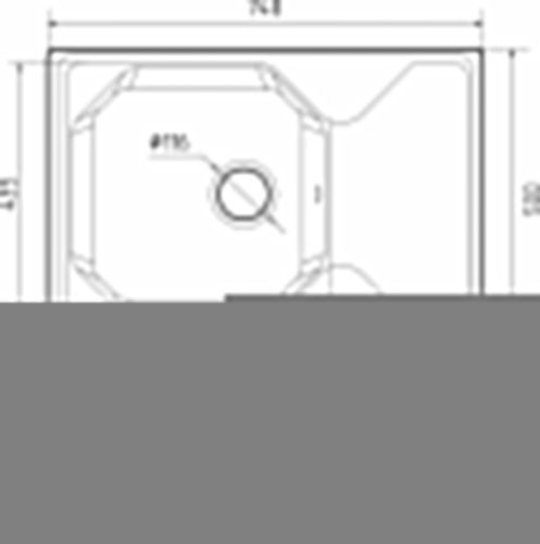 Кухонная мойка Granfest Unique U-740L терракот 75х50 цвет коричневый поверхность матовая - фото 3