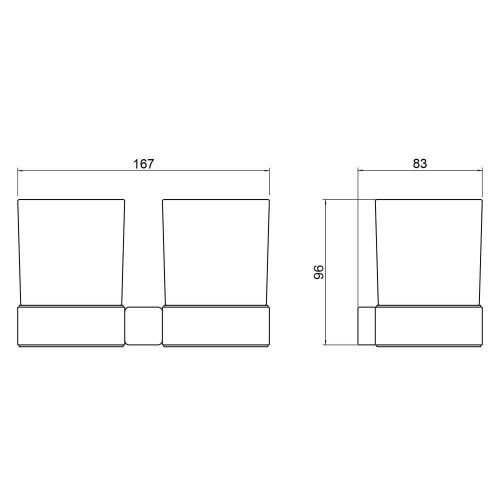 Стакан для зубных щеток Timo Selene 14034/03 - фото 2