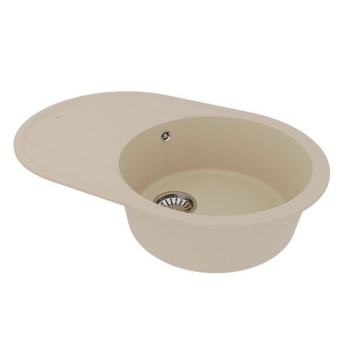 Кухонная мойка LeMark Lacha 760 9910056 75х50 цвет бежевый поверхность матовая - фото 2