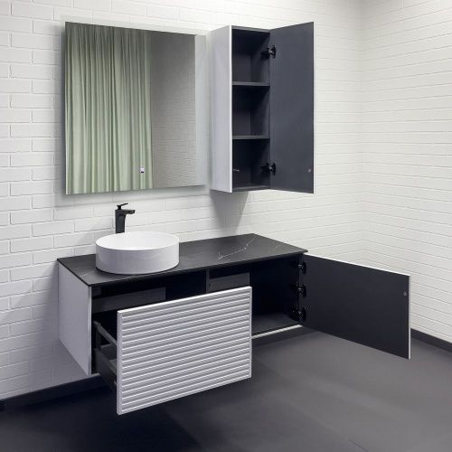 Тумба с раковиной Comforty Геленджик 00-00018707CF 120х50 подвесная цвет белый - фото 5