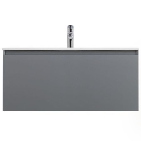 Тумба под раковину Art&Max Latina AM-Latina-1000-1C-SO-GM 100х50 подвесная цвет серый