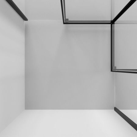 Душевой уголок Niagara Nova NG-6828-34BLACK 80х80 стекло прозрачное профиль черный без поддона