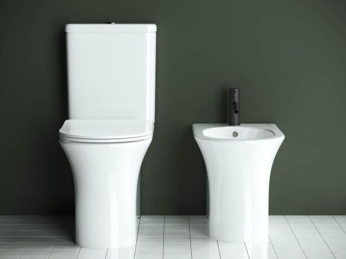 Унитаз напольный с бачком Ceramica Nova STAR CN1904 белый с сиденьем микролифт безободковый душевой смыв - фото 5